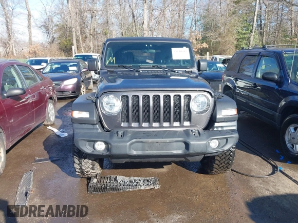 2022 Jeep Wrangler Unlimited Sport with VIN 1C4HJXDN1NW240032, listed as a IAAI auction lot 41130845 with 24,745 mi miles and . Bid and sale history available at DreamBid. Image 12.
