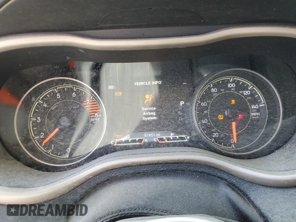 2016 Jeep Cherokee Limited z VIN 1C4PJMDS4GW305720, wystawiony jako Copart lot #54432435 z przebiegiem 87 851 mil mil oraz Szkoda całkowita • Salvage title. Historia ofert i sprzedaży dostępna na DreamBid. Obrazek 9.