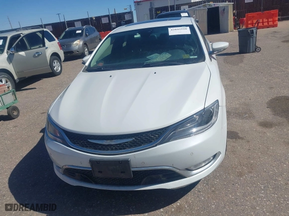 2015 Chrysler 200 C with VIN 1C3CCCEG8FN624043, listed as a IAAI auction lot 42045910 with 96,143 mi miles. Bid and sale history available at carsss.com. Image 12.