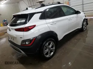 2023 Hyundai Kona SEL with VIN KM8K6CABXPU041341, listed as a Copart auction lot 50130115 with 32,024 mi miles and Salvage Title. Bid and sale history available at DreamBid. Image 3.