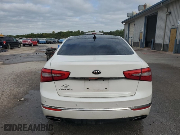 2016 Kia Cadenza Premium with VIN KNALN4D7XG5199162, listed as a Copart auction lot 71220124 with 115,678 mi miles and Salvage Title. Bid and sale history available at carsss.com. Image 6.