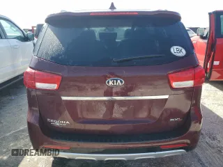 2018 Kia Sedona SX-L with VIN KNDME5C10J6378693, listed as a Copart auction lot 75202054 with 0 mi miles and Non Repairable. Bid and sale history available at carsss.com. Image 6.