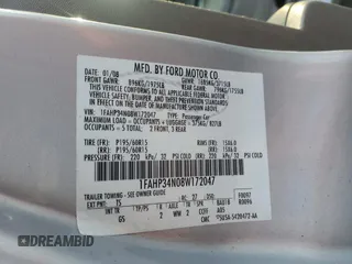 2008 Ford Focus S with VIN 1FAHP34N08W172047, listed as a Copart auction lot 86570964 with 116,279 mi miles and Salvage Title. Bid and sale history available at carsss.com. Image 12.