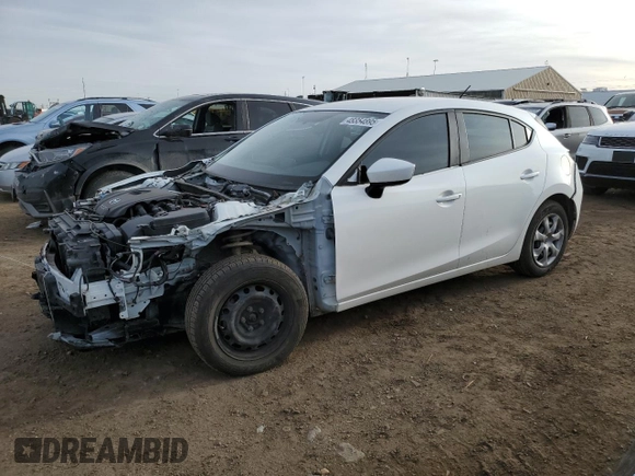 2016 Mazda 3 i Sport with VIN JM1BM1J74G1337385, listed as a Copart auction lot 48354895 with 75,167 mi miles and Salvage Title. Bid and sale history available at DreamBid. Image 1.