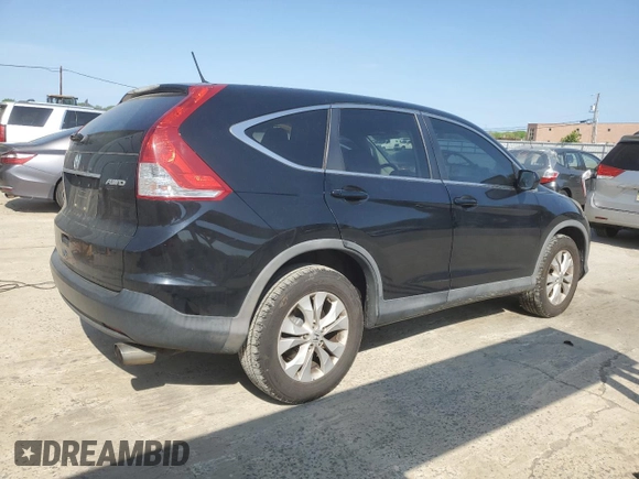 2013 Honda CR-V EX with VIN 2HKRM4H52DH661198, listed as a Copart auction lot 55302525 with 192,954 mi miles and Salvage Title. Bid and sale history available at DreamBid. Image 3.