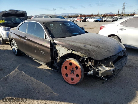 2016 BMW 4 Series 428i with VIN WBA3V7C52G5A27387, listed as a Copart auction lot 88081925 with 52,882 mi miles and Salvage Title. Bid and sale history available at carsss.com. Image 4.