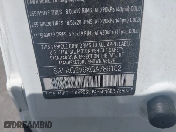 2016 Land Rover LR4 HSE с VIN SALAG2V6XGA789182, выставлен на аукционе IAAI как лот 42661268 с пробегом 143 222 миль миль и . История ставок и продаж доступна на DreamBid. Изображение 9.