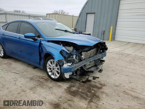 2020 Ford Fusion SE with VIN 3FA6P0LUXLR170087, listed as a Copart auction lot 43357105 with 59,395 mi miles and Salvage title. Bid and sale history available at DreamBid. Image 10.