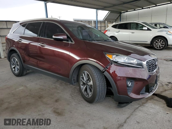 2019 Kia Sorento EX Sport V6 with VIN 5XYPH4A59KG462398, listed as a Copart auction lot 82901194 with 63,812 mi miles and Salvage Title. Bid and sale history available at carsss.com. Image 4.
