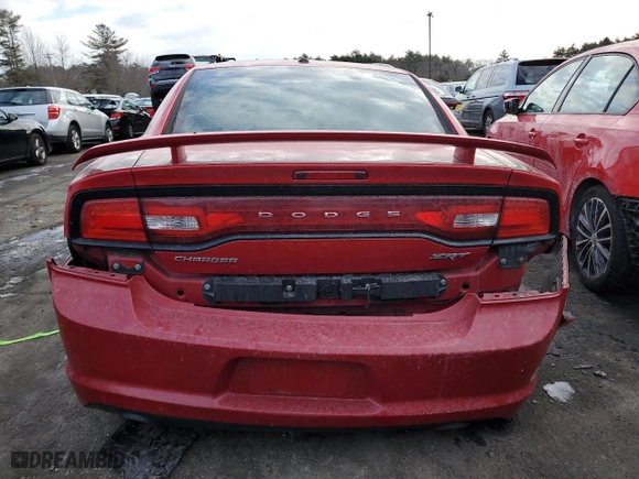 2012 Dodge Charger SRT8 with VIN 2C3CDXEJ6CH185686, listed as a Copart auction lot 41735455 with 185,073 mi miles and Salvage Title. Bid and sale history available at carsss.com. Image 6.