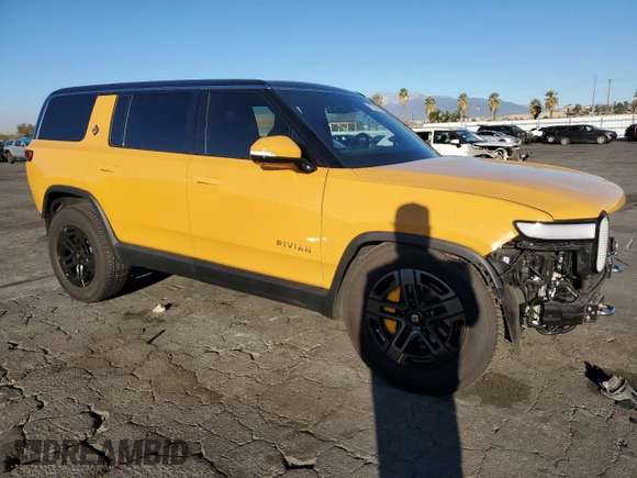 2023 Rivian R1S Launch Edition with VIN 7PDSGABL3PN007354, listed as a Copart auction lot 87954795 with 13,158 mi miles and Salvage Title. Bid and sale history available at carsss.com. Image 4.