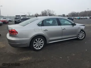 2013 Volkswagen Passat SEL Premium with VIN 1VWCP7A33DC078266, listed as a Copart auction lot 88901625 with 0 mi miles and Salvage Title. Bid and sale history available at carsss.com. Image 3.