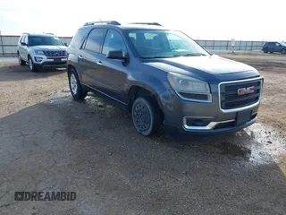2014 GMC Acadia SLE with VIN 1GKKRNED4EJ323433, listed as a IAAI auction lot 41419175 with 165,015 mi miles and . Bid and sale history available at carsss.com. Image 1.