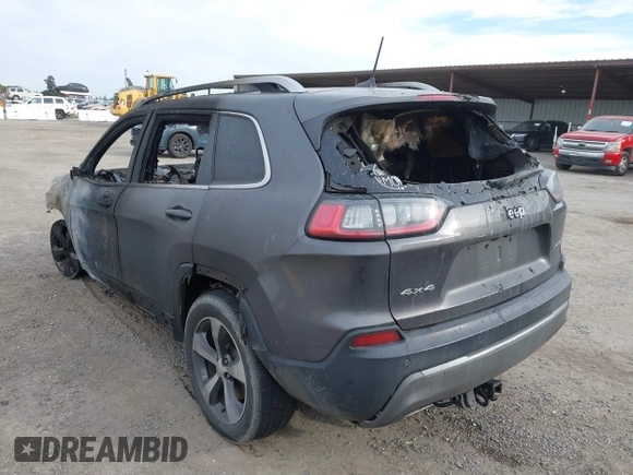 2019 Jeep Cherokee Limited with VIN 1C4PJMDX7KD216689, listed as a IAAI auction lot 41671215 with Not Provided miles and . Bid and sale history available at DreamBid. Image 3.