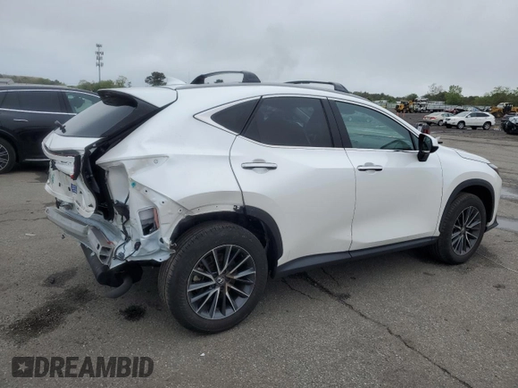 2024 Lexus NX 350 with VIN 2T2AGCEZ8RC039846, listed as a Copart auction lot 56861105 with 20,876 mi miles and Salvage title. Bid and sale history available at DreamBid. Image 3.
