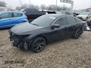 2019 Honda Civic Sport with VIN 2HGFC2F83KH550562, listed as a Copart auction lot 43121715 with 83,035 mi miles and Salvage title. Bid and sale history available at DreamBid. Image 1.