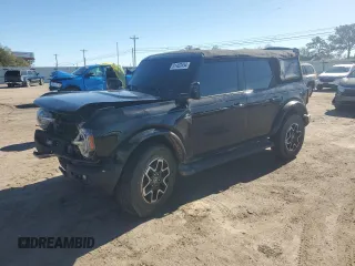 2023 Ford Bronco with VIN 1FMDE5BHXPLA82939, listed as a Copart auction lot 81402454 with 23,392 mi miles and Salvage Title. Bid and sale history available at carsss.com. Image 1.