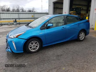 2020 Toyota Prius LE with VIN JTDL9RFU9L3019067, listed as a Copart auction lot 76759424 with 58,028 mi miles and Salvage Title. Bid and sale history available at DreamBid. Image 1.