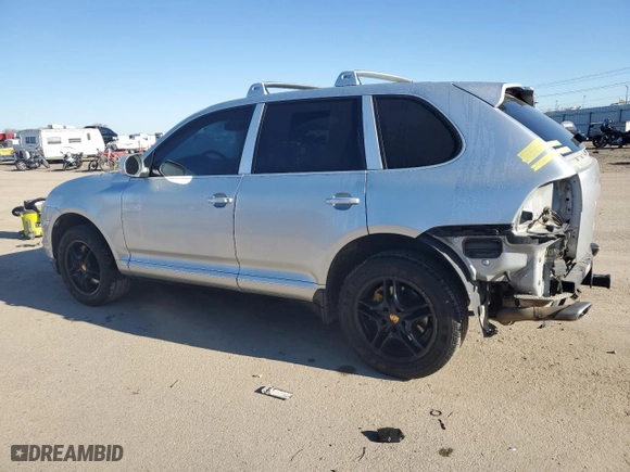 2008 Porsche Cayenne with VIN WP1AA29P98LA15909, listed as a Copart auction lot 46884555 with 192,920 mi miles and Salvage Title. Bid and sale history available at carsss.com. Image 2.