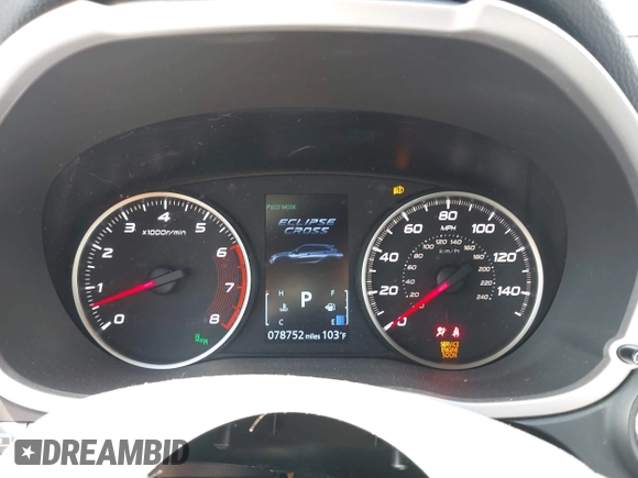 2020 Mitsubishi Eclipse Cross SE with VIN JA4AS5AA3LZ011510, listed as a IAAI auction lot 42261502 with 78,752 mi miles and . Bid and sale history available at DreamBid. Image 7.