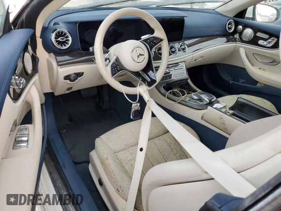 2021 Mercedes-Benz E 450 with VIN W1K1K5JB4MF167210, listed as a Copart auction lot 74244974 with Not provided miles and Salvage title. Bid and sale history available at DreamBid. Image 8.