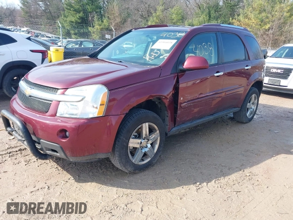 2009 Chevrolet Equinox LTZ with VIN 2CNDL83FX96234556, listed as a IAAI auction lot 41904038 with 216,824 mi miles. Bid and sale history available at carsss.com. Image 2.