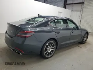 2023 Genesis G70 2.0T with VIN KMTG34TA1PU126969, listed as a Copart auction lot 65612834 with 37,359 mi miles and Salvage Title. Bid and sale history available at DreamBid. Image 3.