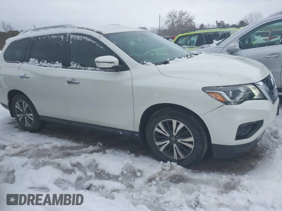 2017 Nissan Pathfinder S with VIN 5N1DR2MN3HC609338, listed as a IAAI auction lot 41366023 with 107,790 mi miles and . Bid and sale history available at DreamBid. Image 1.