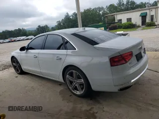 2013 Audi A8 4.0L with VIN WAUA2AFD9DN026942, listed as a Copart auction lot 60319565 with 122,341 mi miles and Salvage title. Bid and sale history available at DreamBid. Image 2.