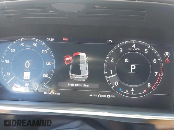 2019 Land Rover Range Rover Sport HSE Dynamic with VIN SALWV2SV8KA814418, listed as a IAAI auction lot 41612418 with 62,409 mi miles. Bid and sale history available at carsss.com. Image 7.