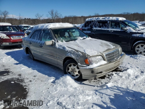 1998 Mercedes-Benz C 230/260/280/320 with VIN WDBHA23G7WA615277, listed as a Copart auction lot 89333605 with 244,975 mi miles and Salvage Title. Bid and sale history available at carsss.com. Image 4.