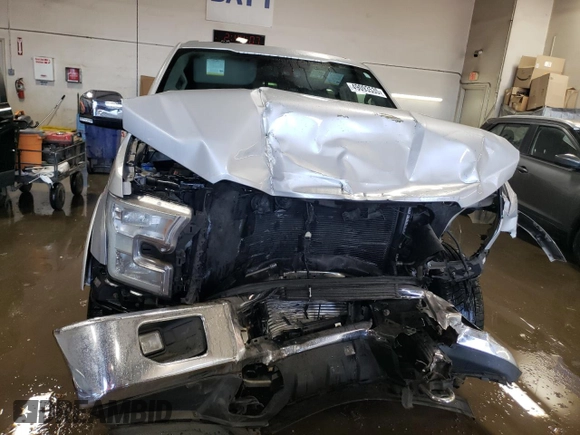 2017 Ford F-150 XL with VIN 1FTEW1EG0HKD67786, listed as a Copart auction lot 49093535 with 0 mi miles and Salvage Title. Bid and sale history available at carsss.com. Image 5.