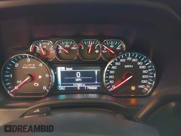 2016 Chevrolet Silverado 1500 LTZ with VIN 1GCVKSECXGZ329535, listed as a IAAI auction lot 41780464 with 117,901 mi miles and . Bid and sale history available at DreamBid. Image 7.