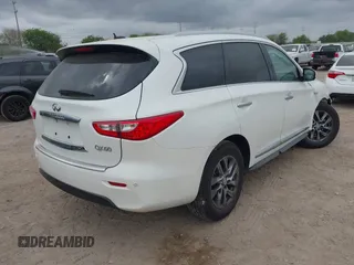 2015 Infiniti QX60 with VIN 5N1AL0MN0FC525886, listed as a IAAI auction lot 41861697 with 77,963 mi miles. Bid and sale history available at carsss.com. Image 4.