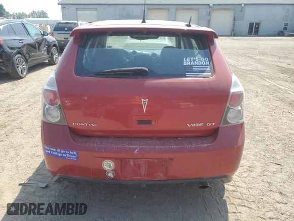 2010 Pontiac Vibe GT with VIN 5Y2SR6E05AZ420005, listed as a Copart auction lot 68642824 with 302,927 mi miles and Clean Title. Bid and sale history available at carsss.com. Image 6.