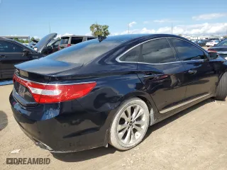 2013 Hyundai Azera with VIN KMHFG4JG1DA220395, listed as a Copart auction lot 73774624 with 0 mi miles and Salvage Title. Bid and sale history available at carsss.com. Image 3.