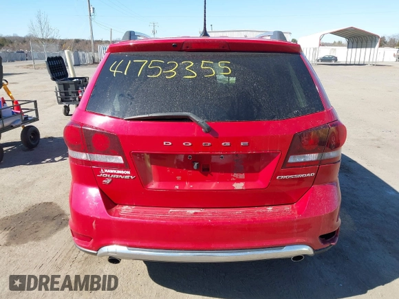 2018 Dodge Journey Crossroad with VIN 3C4PDDGG5JT371074, listed as a IAAI auction lot 41753355 with 122,353 mi miles and . Bid and sale history available at DreamBid. Image 17.