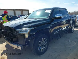 2022 Toyota Tundra 2WD 1794 Edition with VIN 5TFMA5AB0NX012756, listed as a IAAI auction lot 41595360 with 81,206 mi miles. Bid and sale history available at carsss.com. Image 2.