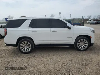 2023 Chevrolet Tahoe Premier with VIN 1GNSKSKD0PR217513, listed as a Copart auction lot 54702845 with 55,424 mi miles and Salvage title. Bid and sale history available at DreamBid. Image 13.