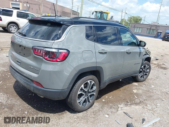 2022 Jeep Compass High Altitude with VIN 3C4NJDCB3NT105889, listed as a IAAI auction lot 41177629 with Not Provided miles and . Bid and sale history available at DreamBid. Image 4.