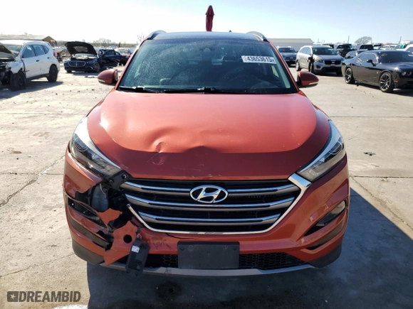 2016 Hyundai Tucson Limited with VIN KM8J33A21GU213356, listed as a Copart auction lot 43653615 with 95,458 mi miles and Clean Title. Bid and sale history available at carsss.com. Image 5.