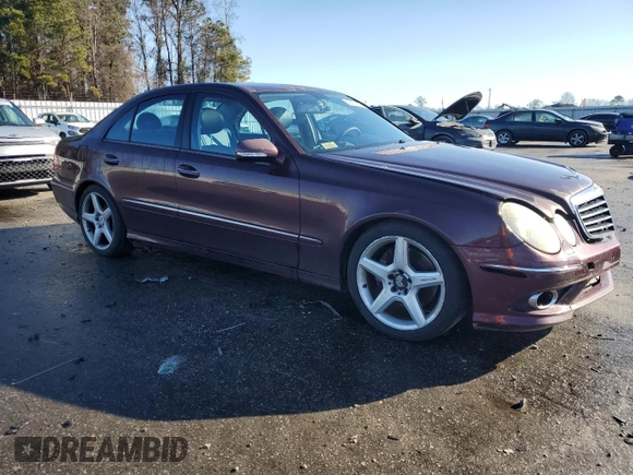 2009 Mercedes-Benz E-Class Luxury 3.5L with VIN WDBUF56XX9B426117, listed as a Copart auction lot 42879105 with 163,467 mi miles and Clean Title. Bid and sale history available at carsss.com. Image 4.