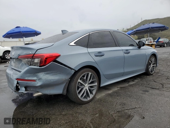 2023 Honda Civic Sedan Touring with VIN 2HGFE1F99PH322358, listed as a Copart auction lot 48635375 with 18,262 mi miles and Salvage Title. Bid and sale history available at carsss.com. Image 3.