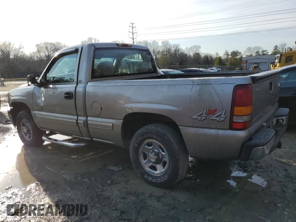 1999 Chevrolet Silverado 1500 LS with VIN 1GCEK14T7XZ160859, listed as a Copart auction lot 84849844 with 210,899 mi miles and Salvage Title. Bid and sale history available at carsss.com. Image 2.