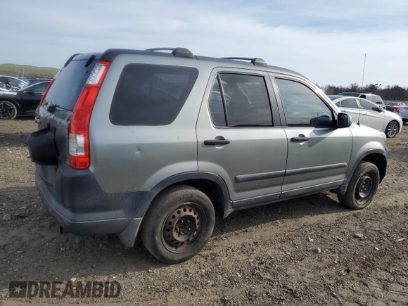 2006 Honda CR-V EX with VIN SHSRD78816U443453, listed as a Copart auction lot 53870575 with 156,652 mi miles and Salvage Title. Bid and sale history available at carsss.com. Image 3.