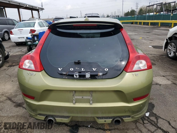 2011 Volvo C30 with VIN YV1672MK4B2222636, listed as a Copart auction lot 51153975 with 125,885 mi miles and Salvage Title. Bid and sale history available at carsss.com. Image 6.