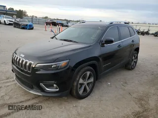 2020 Jeep Cherokee Limited with VIN 1C4PJLDB9LD535298, listed as a Copart auction lot 84803484 with 94,385 mi miles and Salvage Title. Bid and sale history available at carsss.com. Image 1.