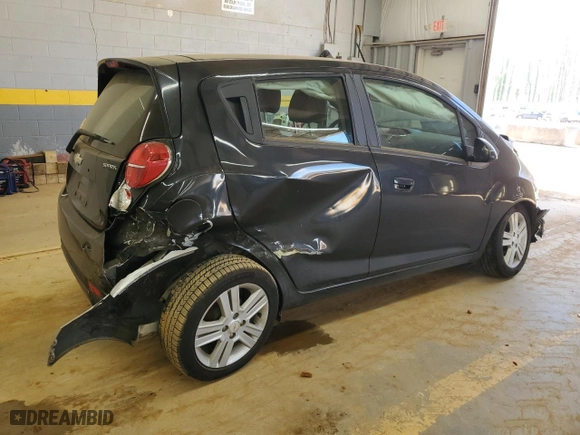 2013 Chevrolet Spark LS with VIN KL8CB6S97DC533160, listed as a Copart auction lot 46792285 with 48,763 mi miles and Salvage Title. Bid and sale history available at carsss.com. Image 3.