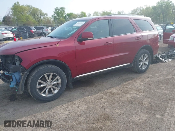 2014 Dodge Durango Limited с VIN 1C4RDJDG6EC539592, выставлен на аукционе IAAI как лот 42126060 с пробегом 114 867 миль миль и . История ставок и продаж доступна на DreamBid. Изображение 2.