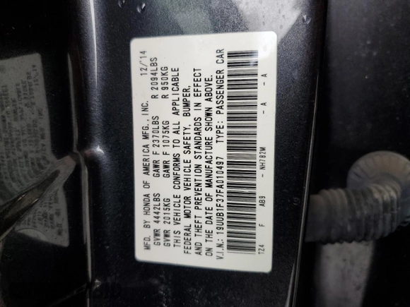 2015 Acura TLX with VIN 19UUB1F37FA010497, listed as a Copart auction lot 62029345 with 182,675 mi miles and Salvage title. Bid and sale history available at DreamBid. Image 12.